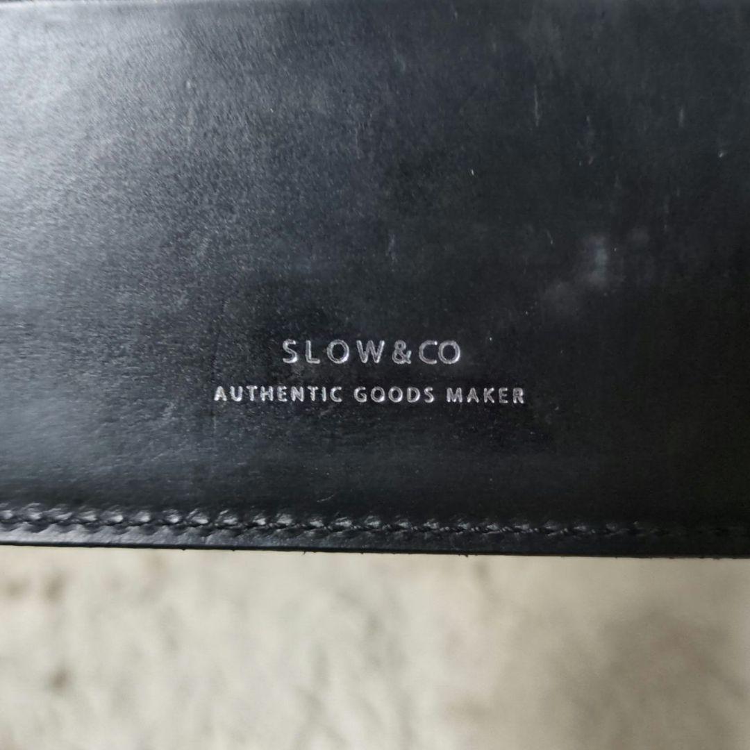 希少 SLOW ブライドルレザー マネークリップ 小銭入れ 札入れ レザー 黒