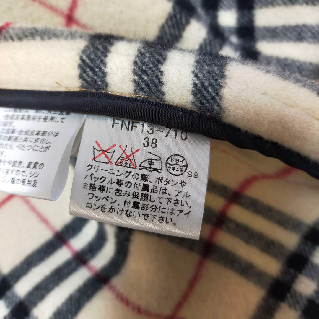 美品　BURBERRY　ノバチェック　ダッフルコート　38サイズ
