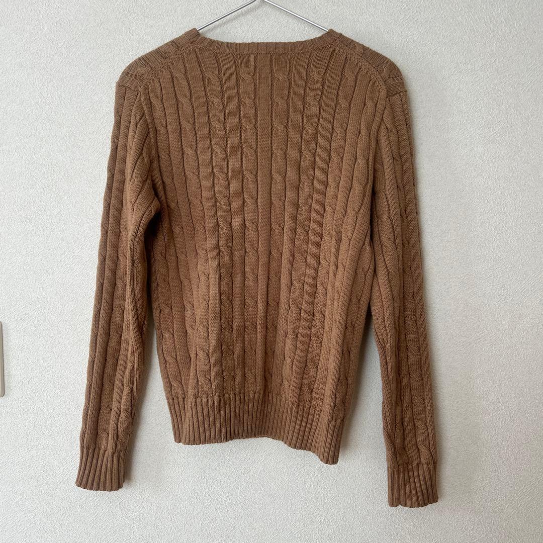 Polo Ralph Lauren キャメル ケーブルニット S