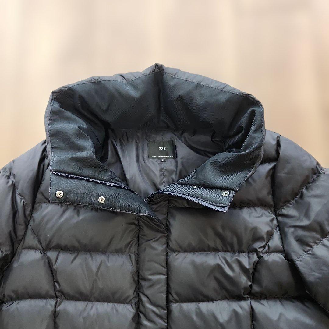 とわ　23区　ロングダウンコート　50　ブラック