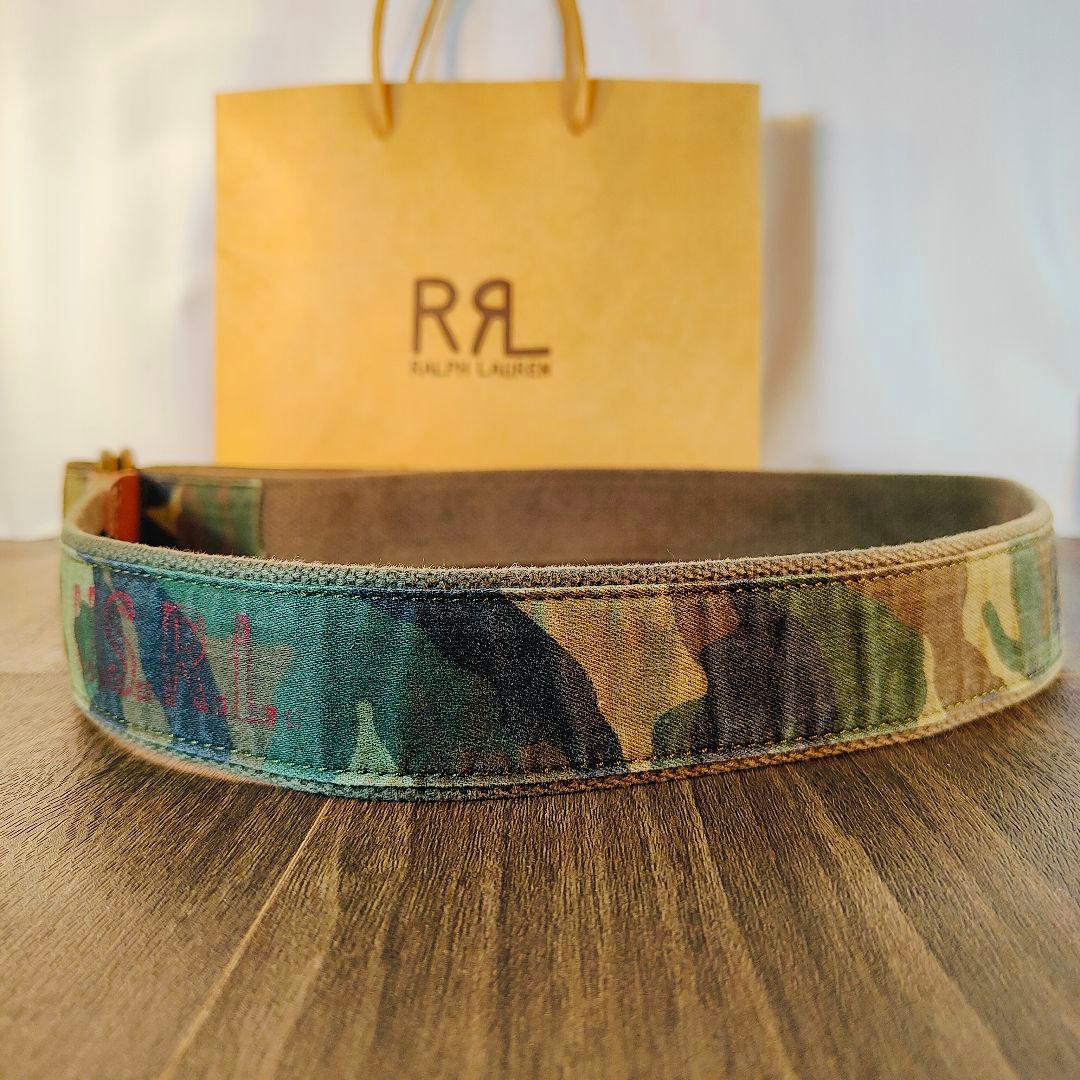 【極美品 RRL系】 ポロラルフローレン　ダブルリング ドレスベルト US RL