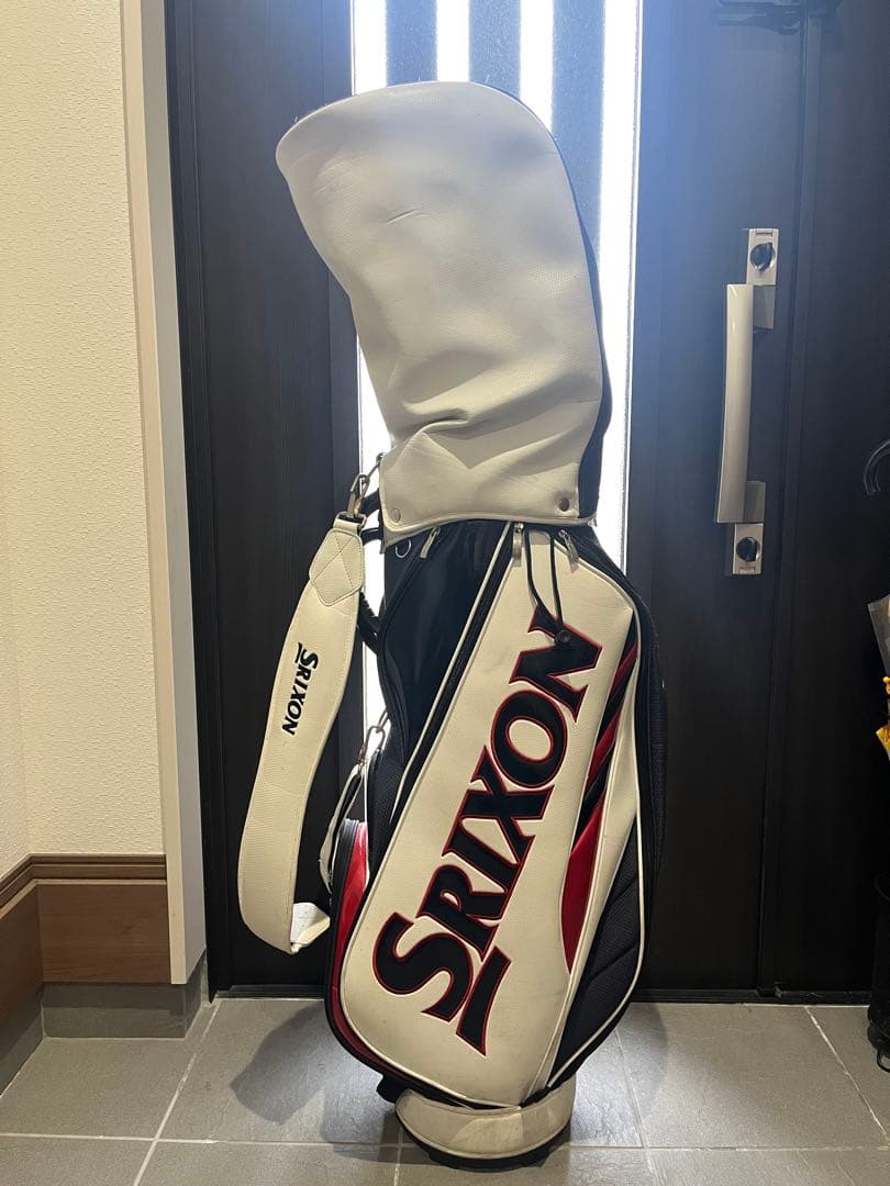 SRIXONキャディバッグ ホワイト/ブラック/レッド