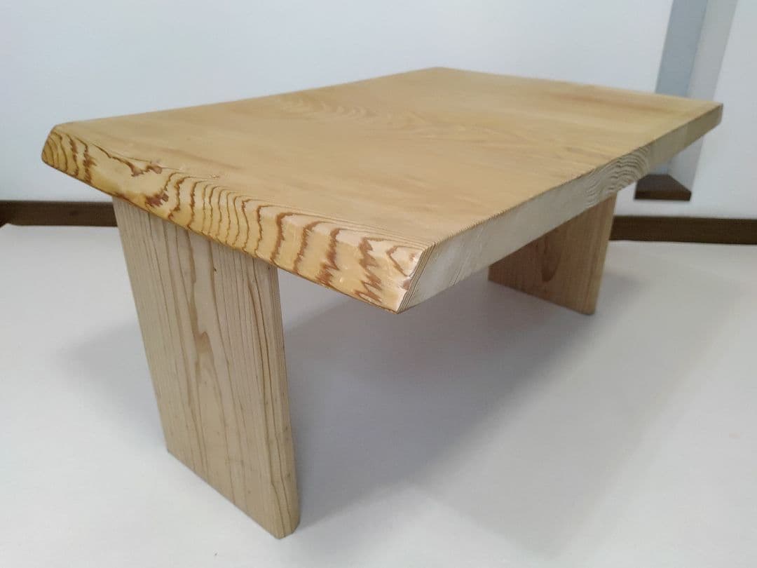 紀州杉 1枚板 ローテーブル サイドテーブル 木種証明書 天然木 送料無料