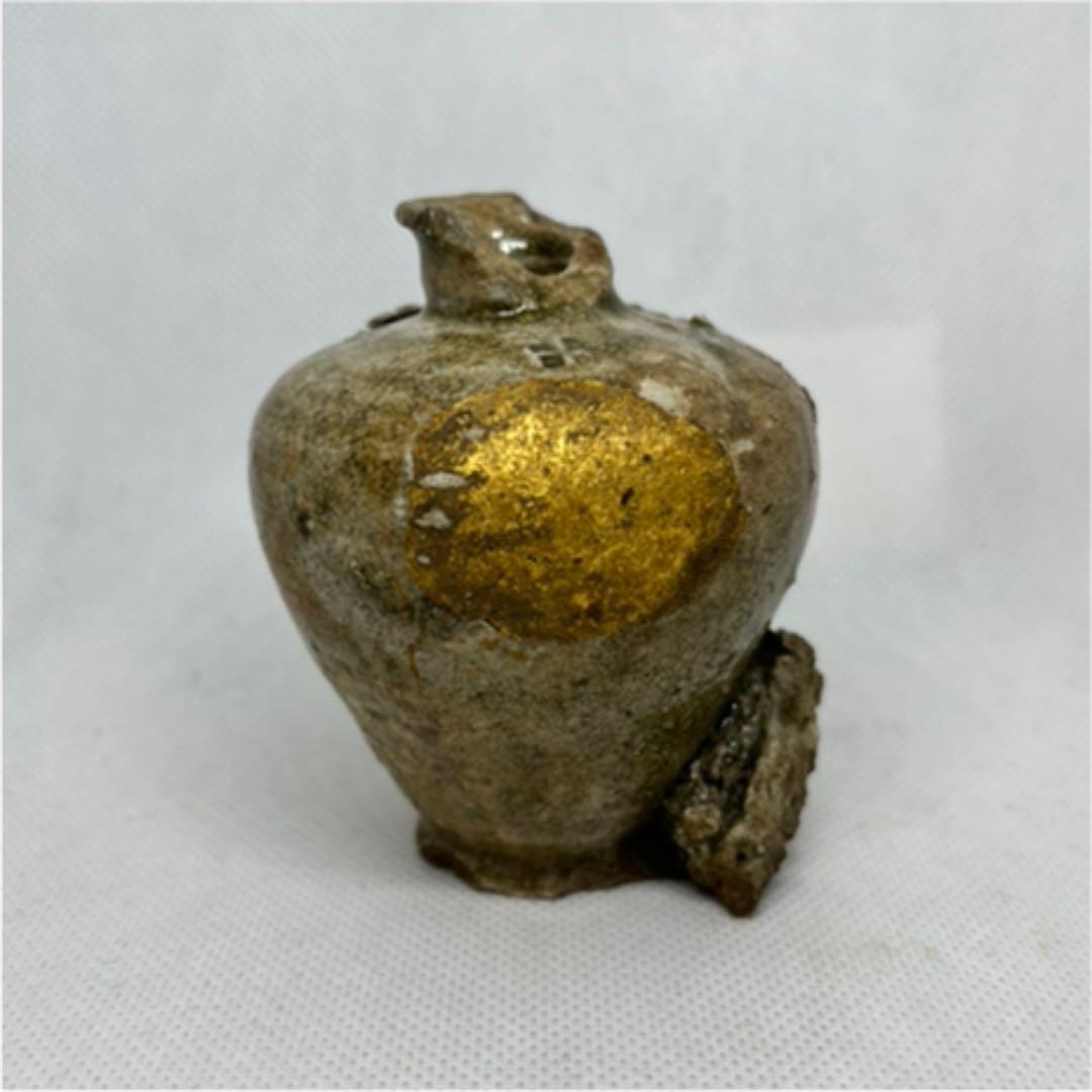 【お値下げ】骨董　古瀬戸　小壺　瓶子（直しあり）