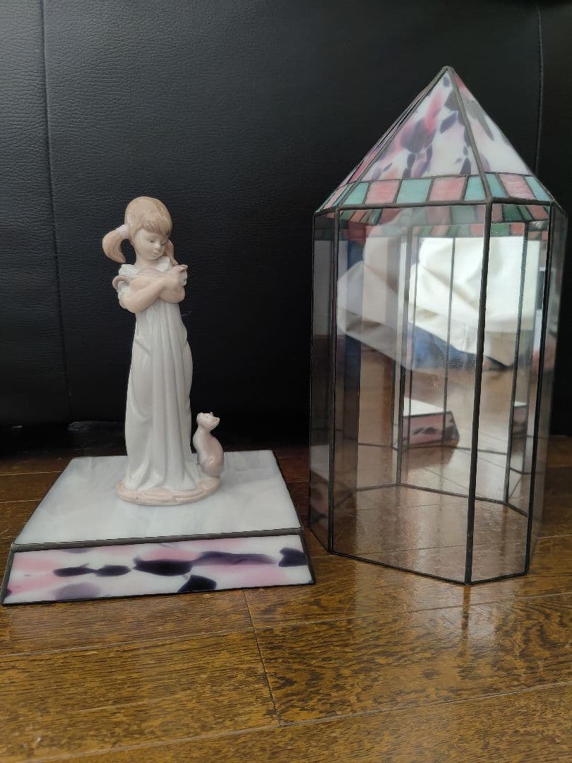 り*こ様 LLADRO 【私のことも忘れないで】 ガラスキャビネット付き