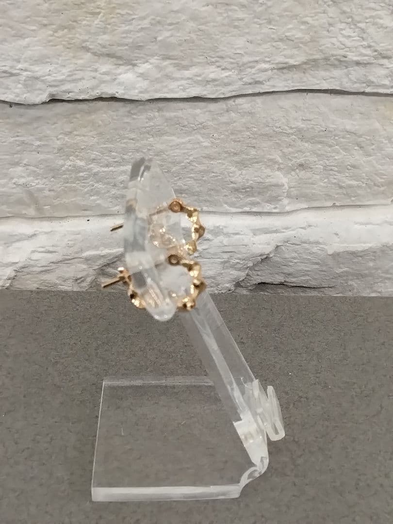 K18PG地金ピアス　　　　中古品