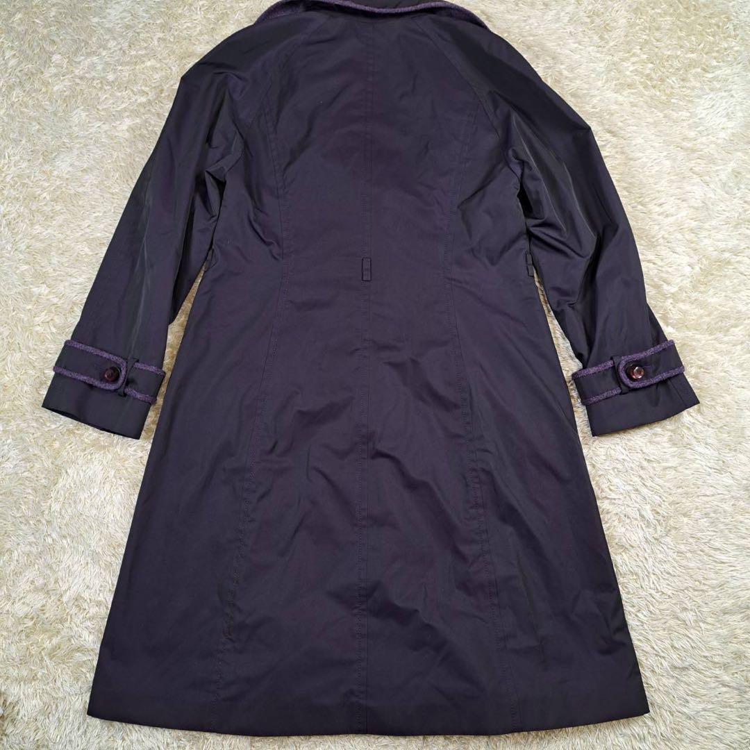 希少色　未使用品　エスカーダ　トレンチコート　パープル