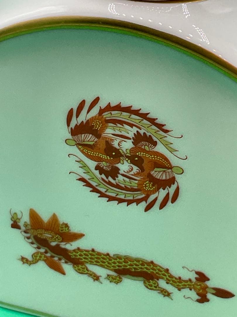 マイセン　ドラゴン　ティーキャディー