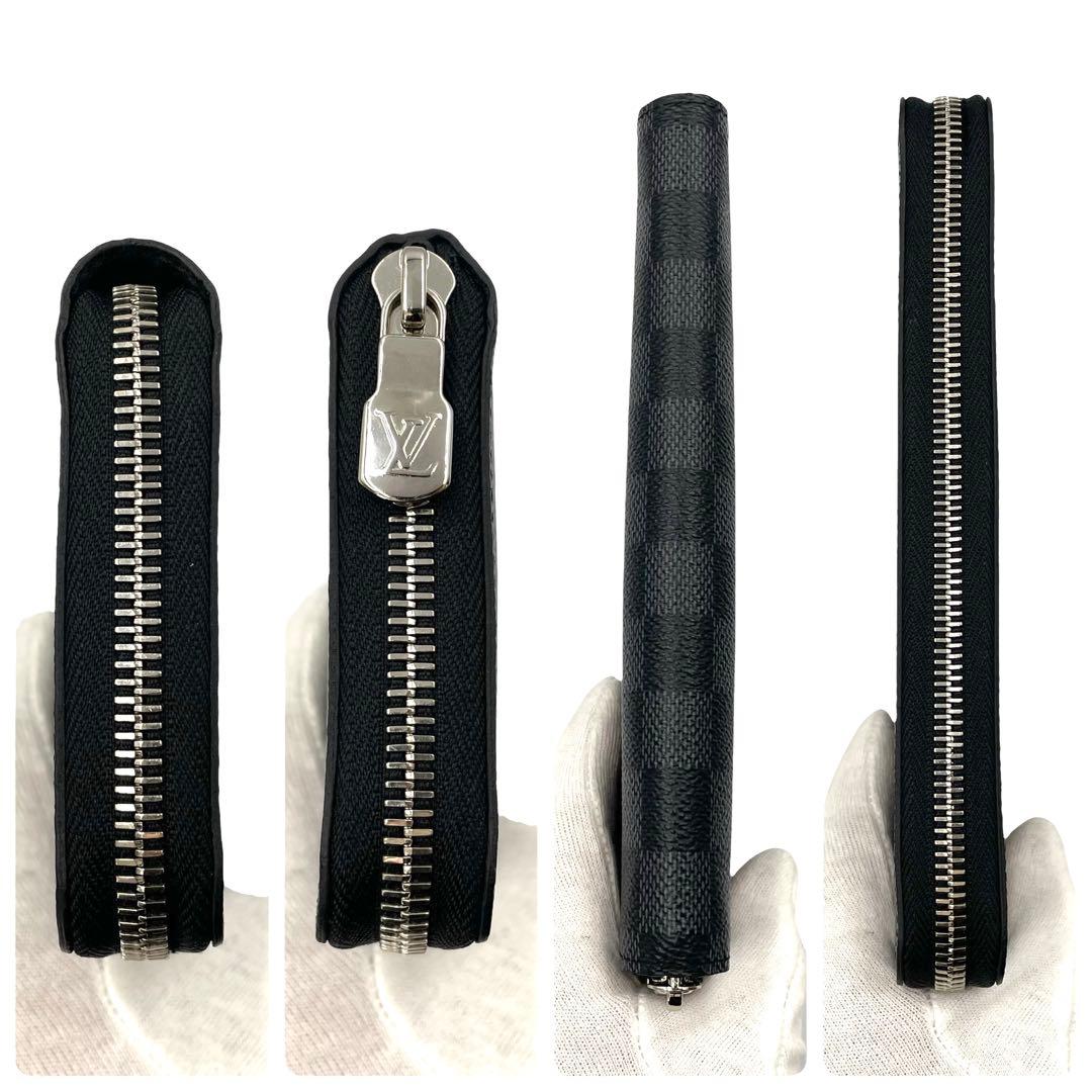 《未使用品》ルイヴィトン ダミエ グラフィット 長財布 ジッピーヴェルティカル