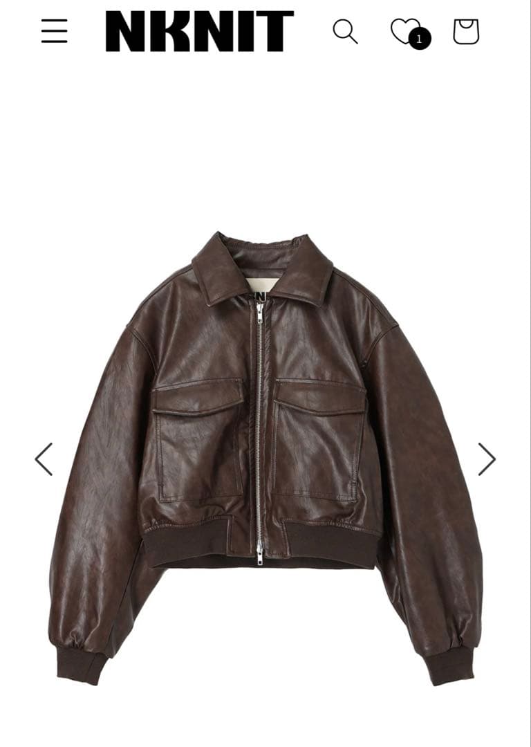  Man 佐久間君衣装　室内試着のみNKNIT レザーブルゾン