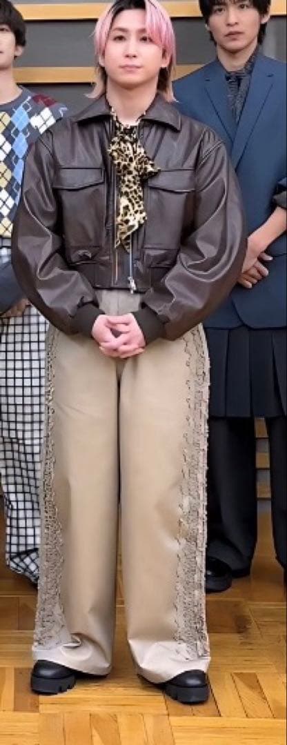  Man 佐久間君衣装　室内試着のみNKNIT レザーブルゾン