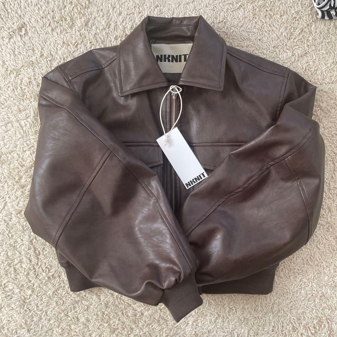  Man 佐久間君衣装　室内試着のみNKNIT レザーブルゾン