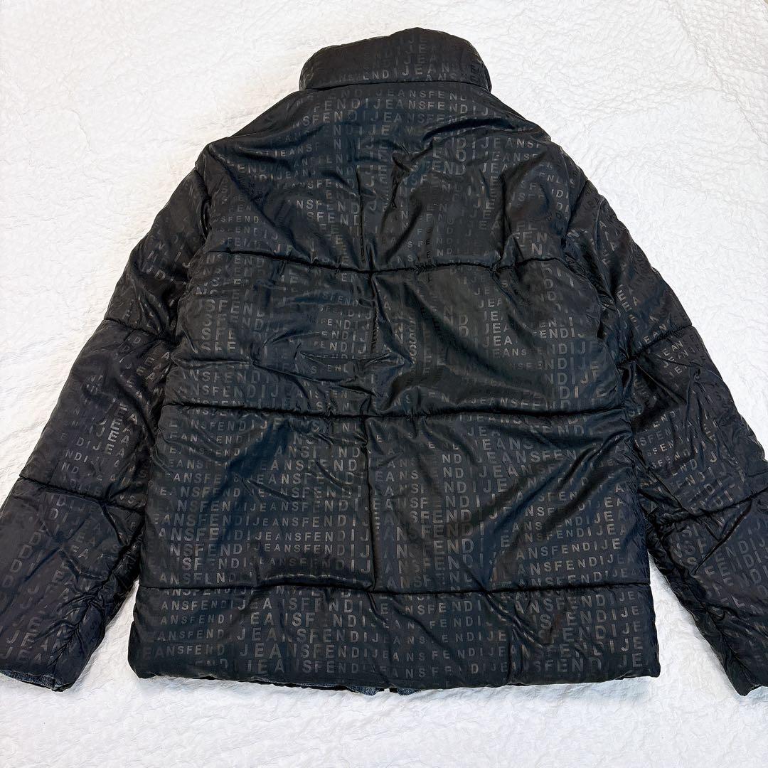 FENDI リバーシブル　デニムダウンジャケット　ズッカ　FF総柄