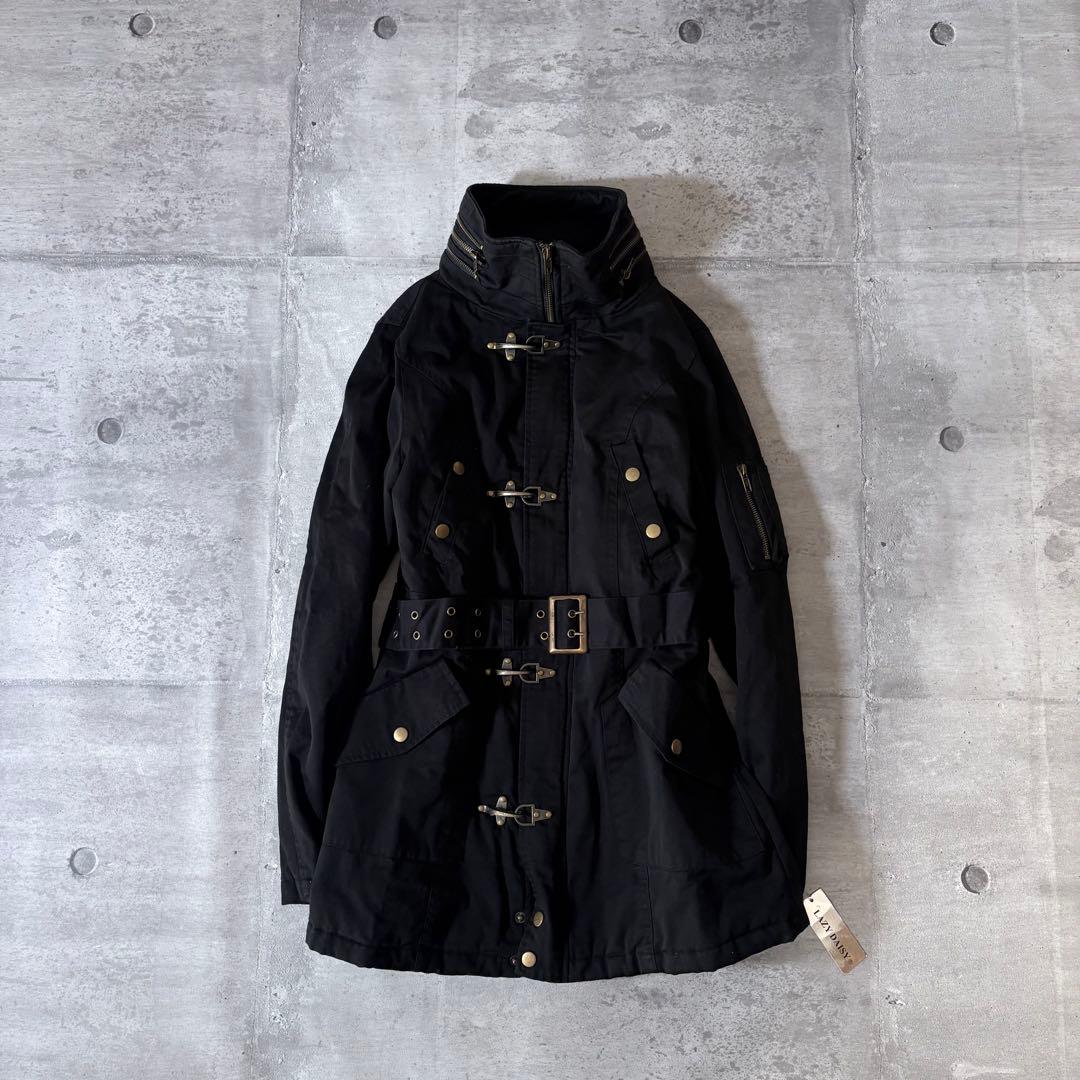 00s 平成ギャル ミリタリーファイヤーマンジャケット ボリュームネック y2k