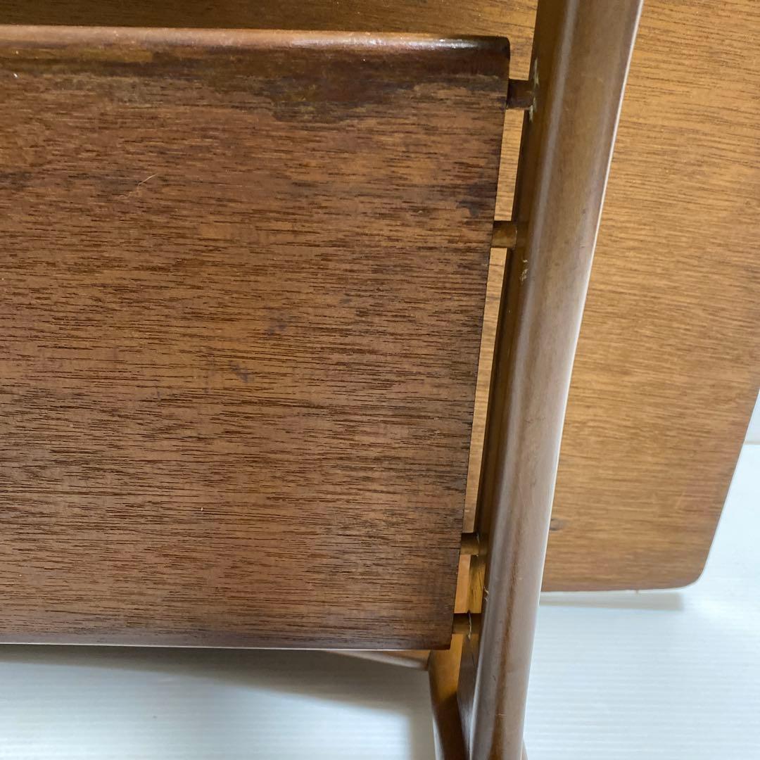 昭和レトロ コーヒーテーブル センターテーブル 応接テーブル 木製 棚付き 希少