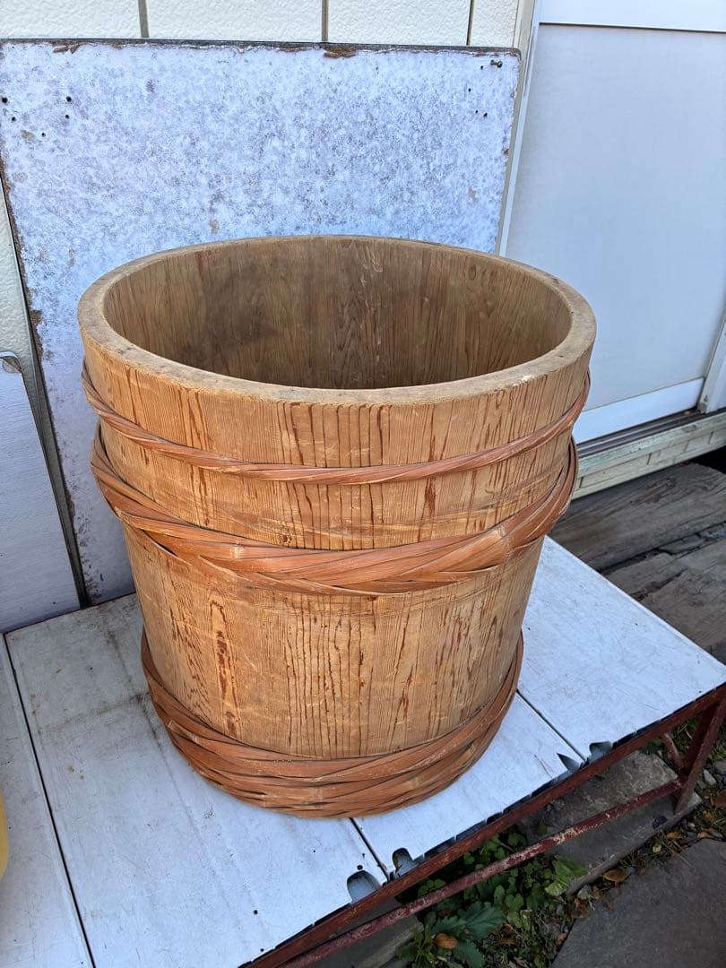 明日まで！木製樽　木樽　漬物樽　アンティーク