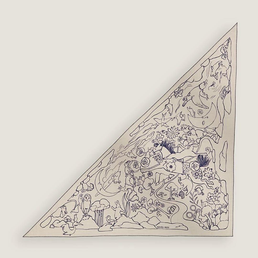 新品・2025AW　エルメス　カシシル　トライアングルジェアン　千と一のウサギ