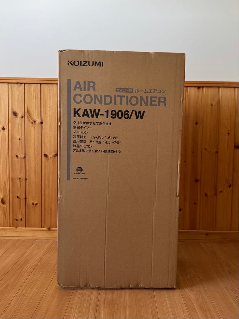2021年製　KOIZUMI 窓用エアコン KAW-1906/W 中古