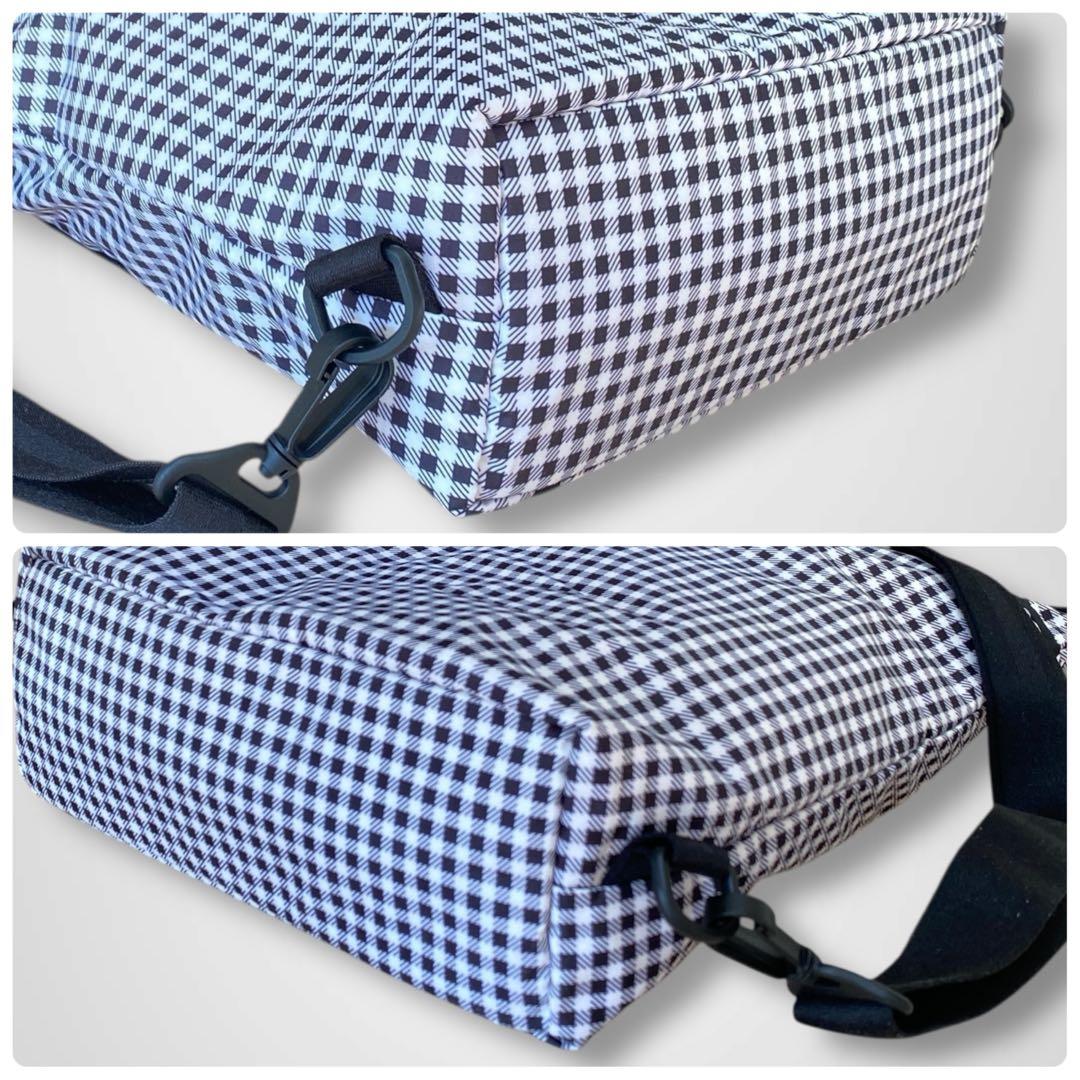 極美品 レスポートサック ギンガムチェック 2way トートリュック ブラック