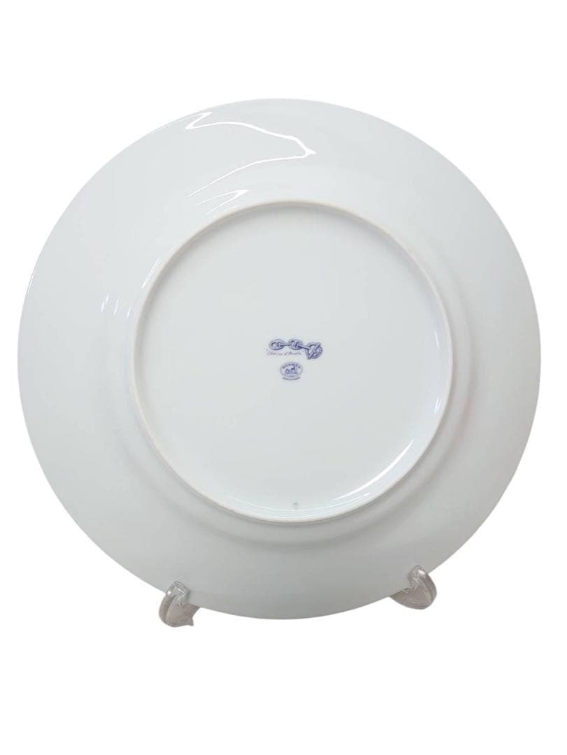 HERMES エルメス シェーヌダンクル ブルー 27cm ペアプレート