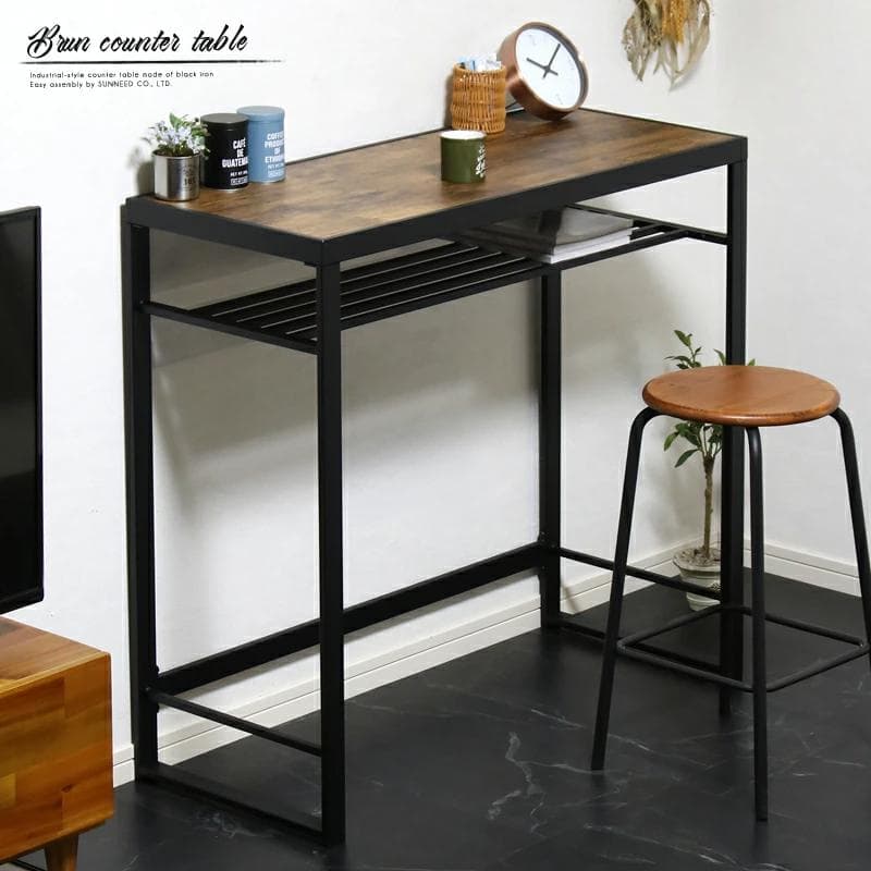 ◆新品◆カウンターテーブル 省スペース カウンターデスク インダストリアル
