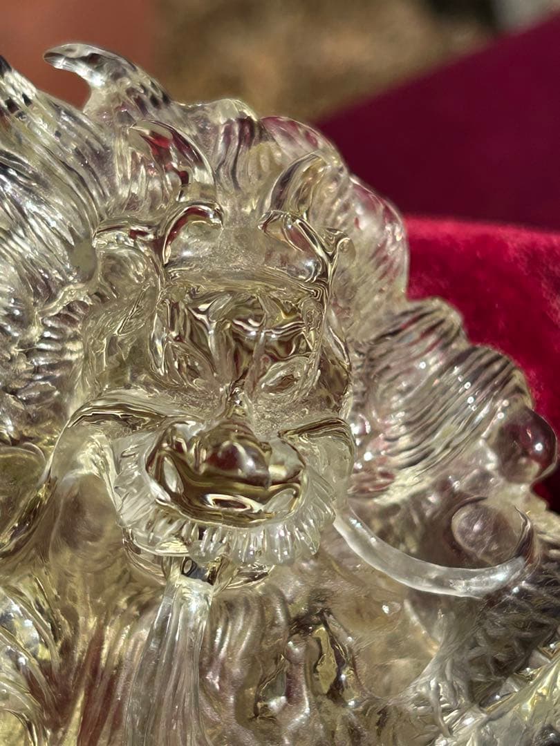 最高品質シトリン龍玉持西に金運パワ透明度が高く龍の一刀彫り‼️大特価SALE中