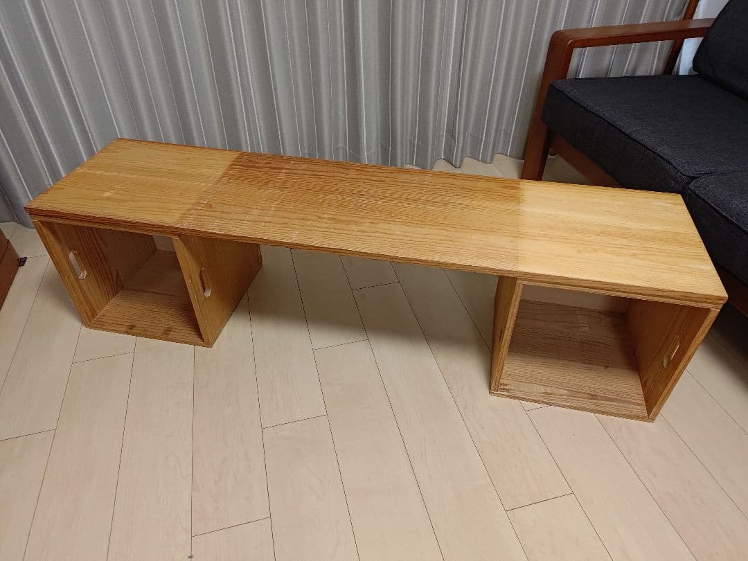 木製オープンシェルフ 扉付き ベルメゾン