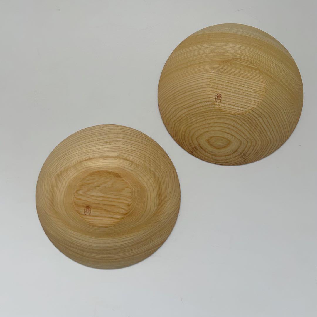 【貴重】山中漆器 喜八工房 栓 薄挽鉢 7.0 / 2点セット　【伝統工芸器】