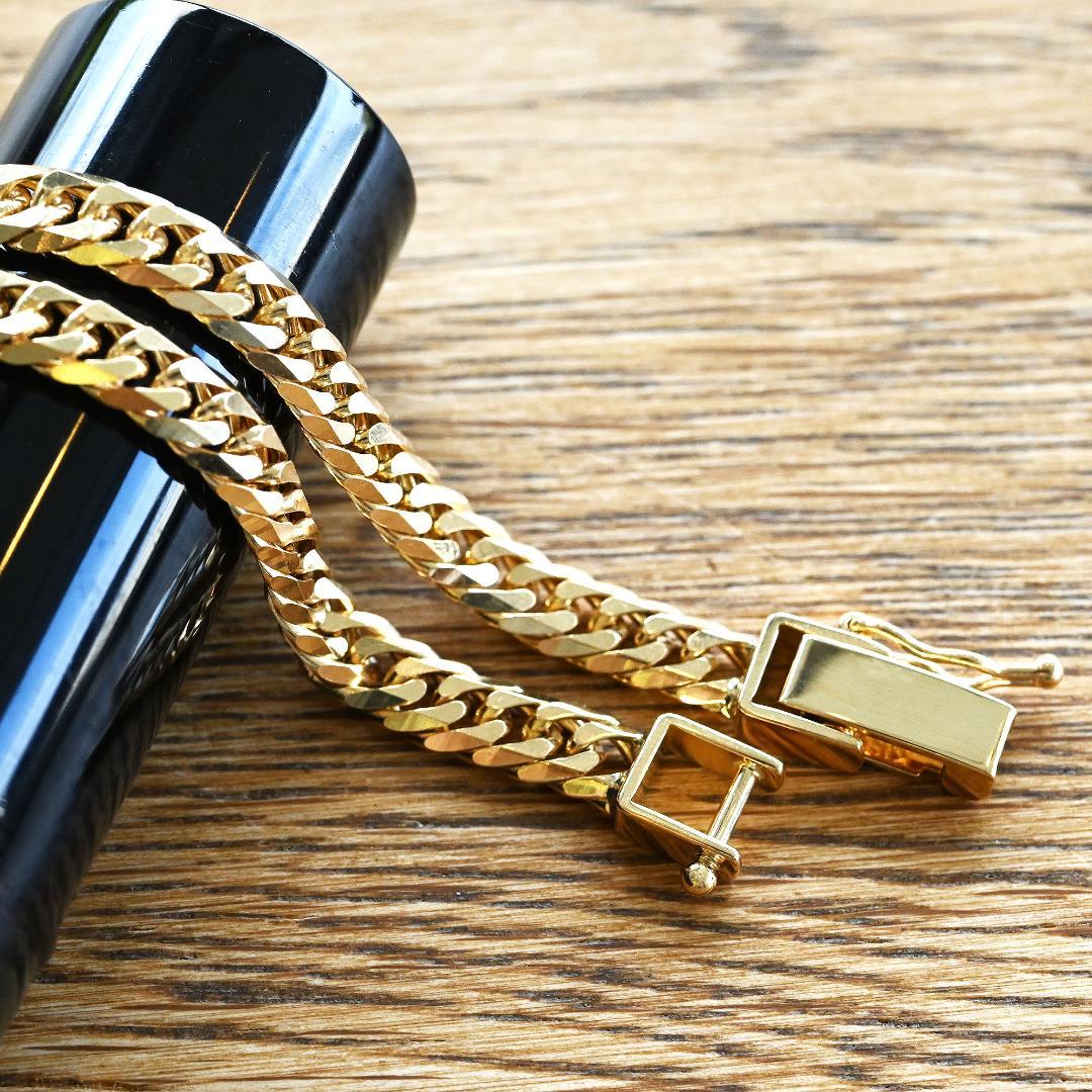 【新品】18金喜平ブレスレット6面ダブル10g18cm造幣局検定マーク刻印入