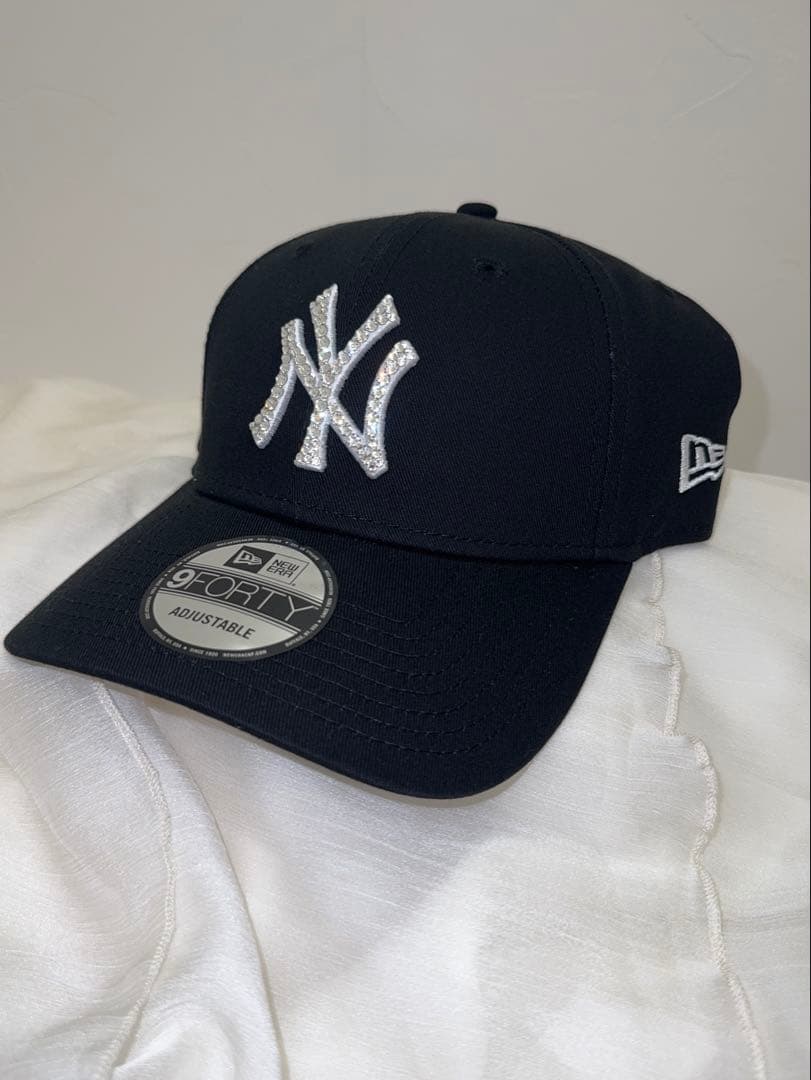 あ New Era NYロゴ ストーン付きキャップ ニューエラデコ