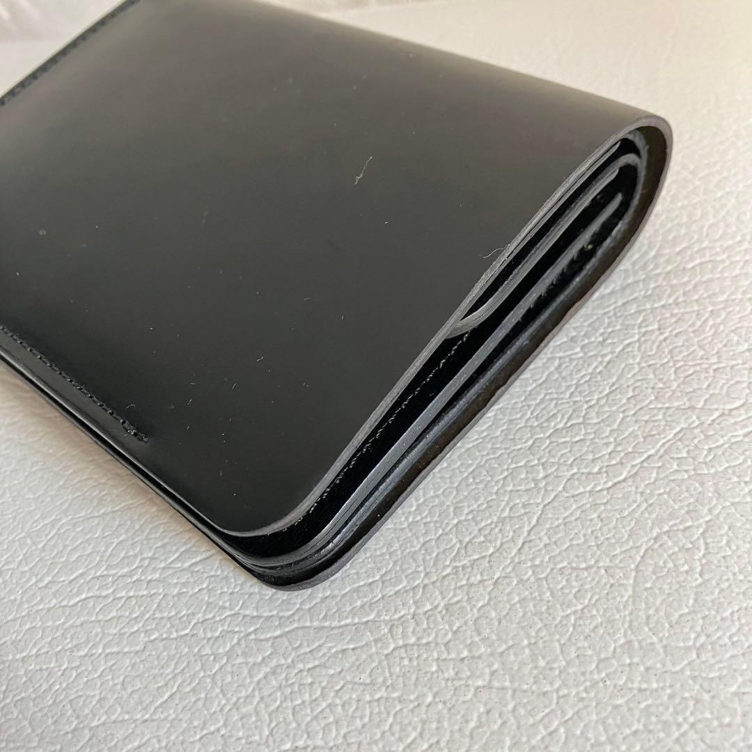 forme Post Wallet コードバン 2つ折り財布 flp-30 黒