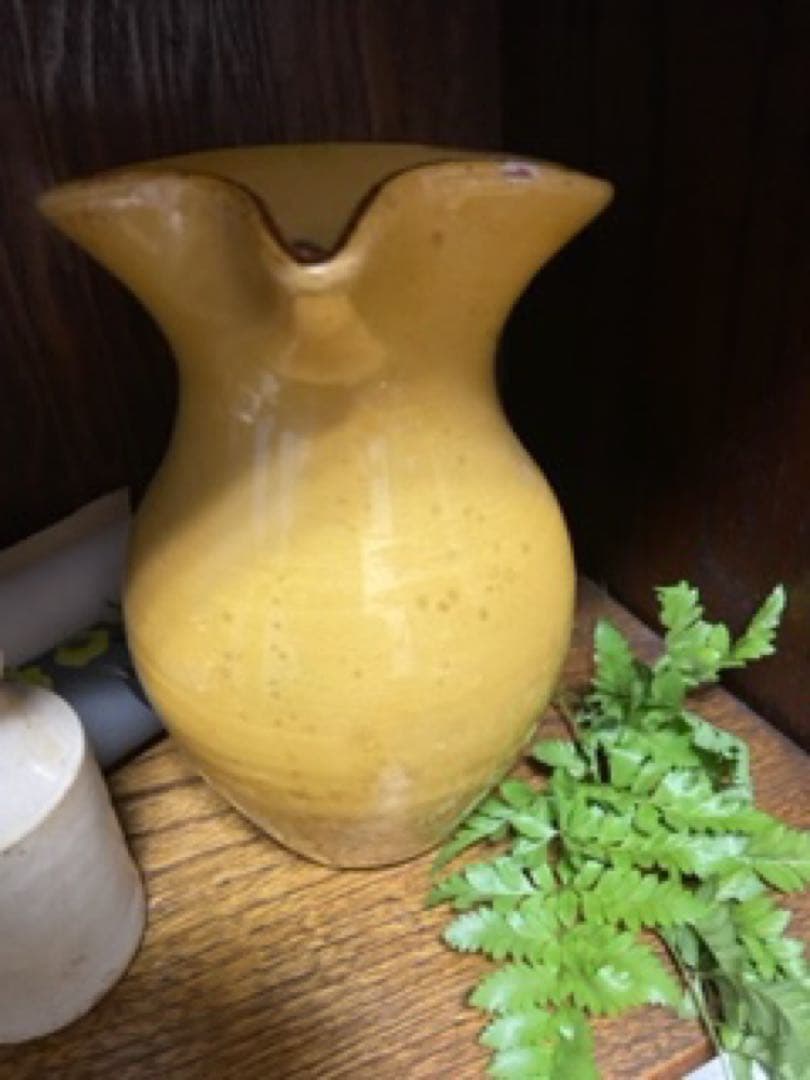 *️⃣プロフ必読❣️南欧 フランス アンティーク 黄 ポット