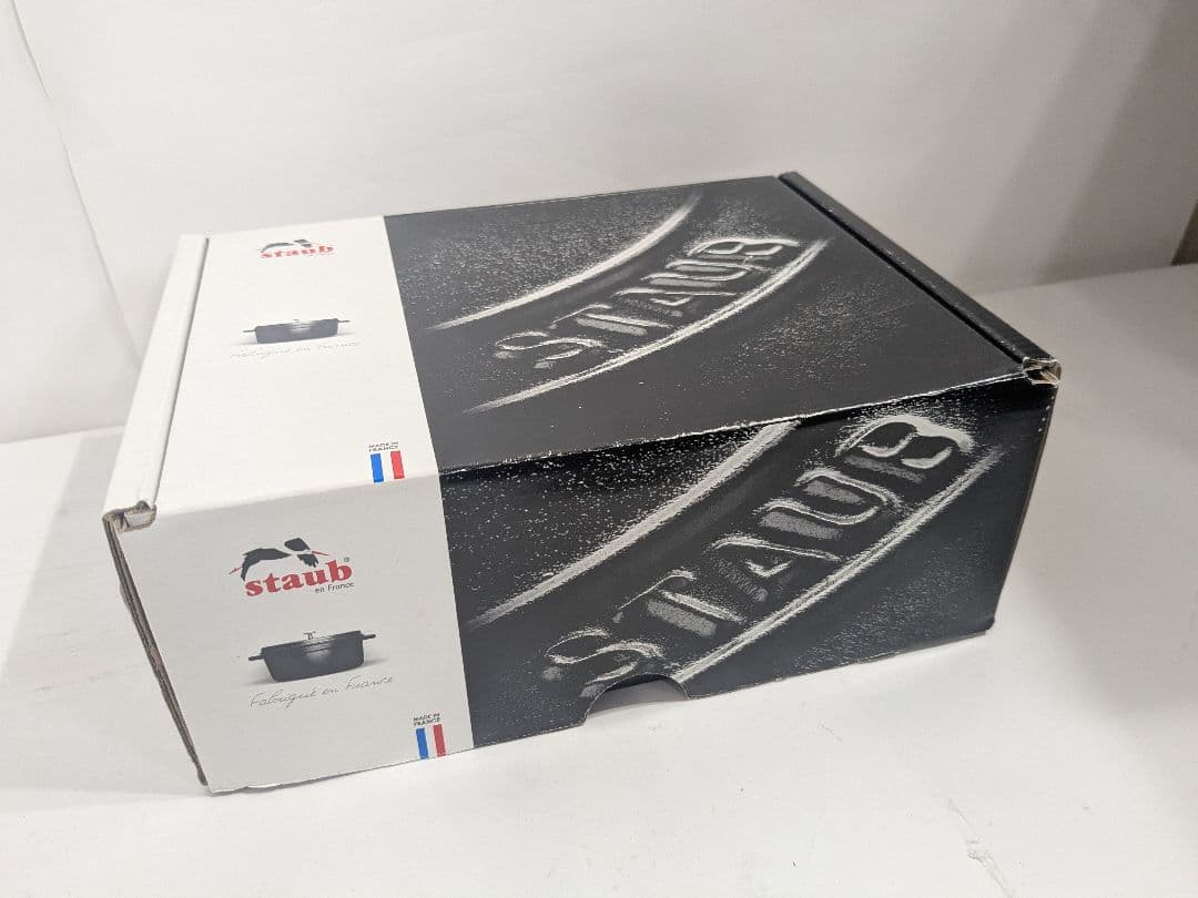 【未使用】staub ストウブ 「 ベビー ウォック 16cm ブラック 」