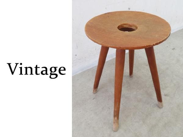 ヴィンテージ■メーカー不明■リングスツール■名作家具■スツール/チェア■古道具■