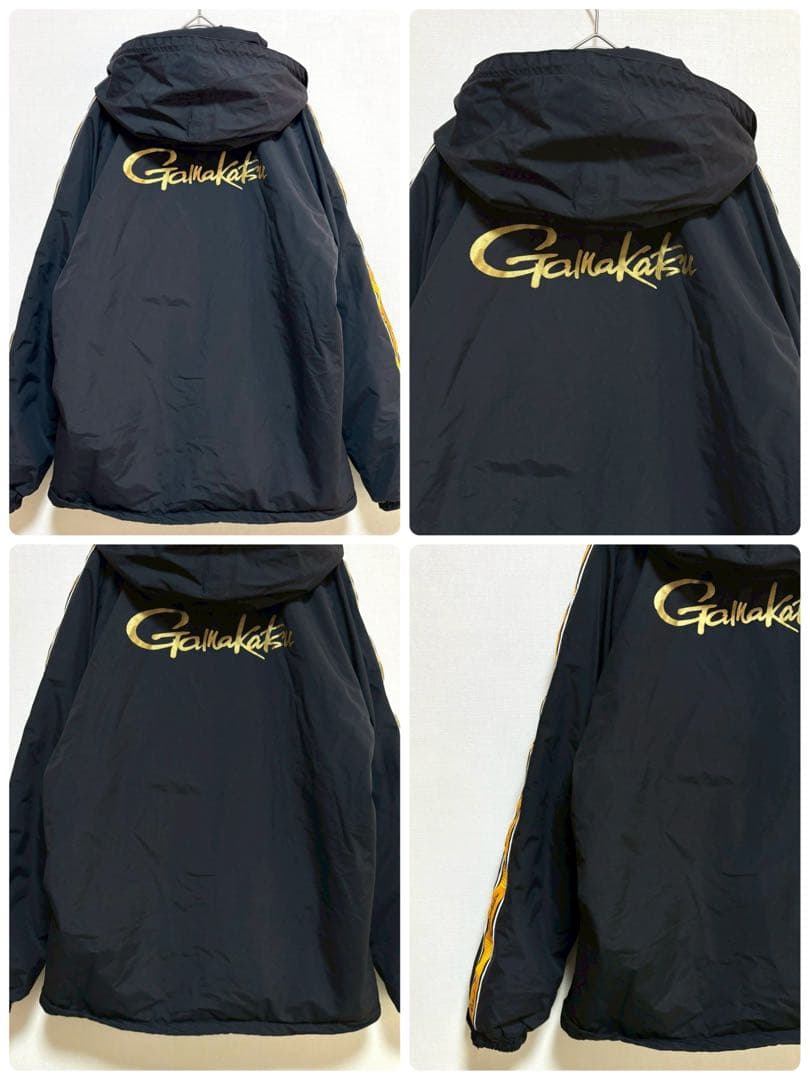 Gamakatsu ウィンドブレーカー ブラック 黒 L ジャージ 上下セット