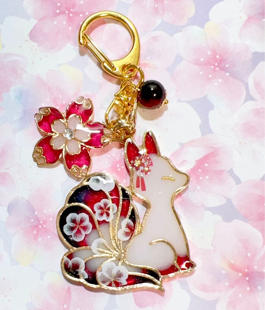 九尾の狐　透け感フラワー　６点セット販売