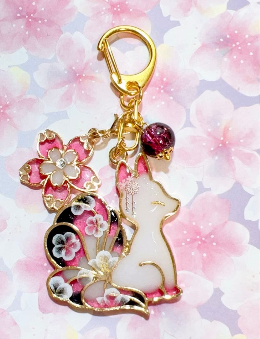 九尾の狐　透け感フラワー　６点セット販売