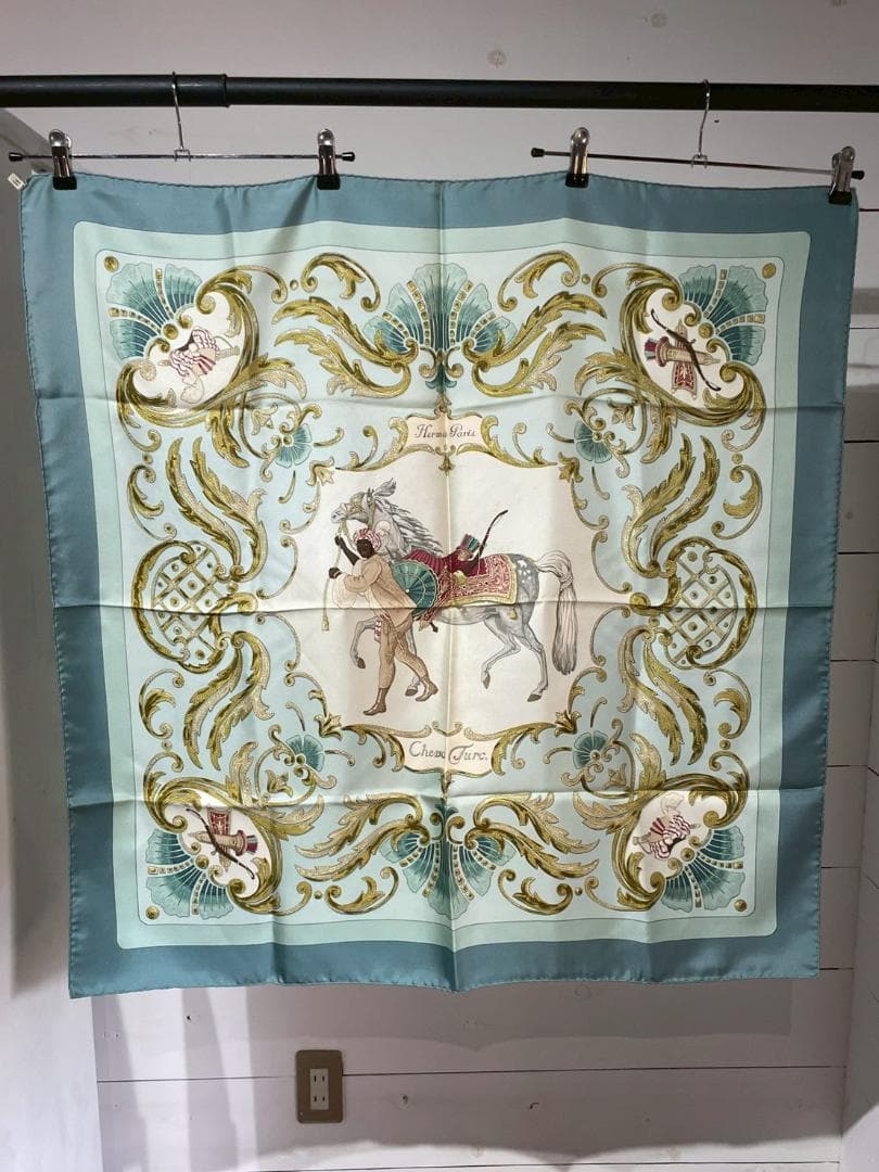 エルメス カレ90 シルクスカーフ トルコの馬 Cheval Turc