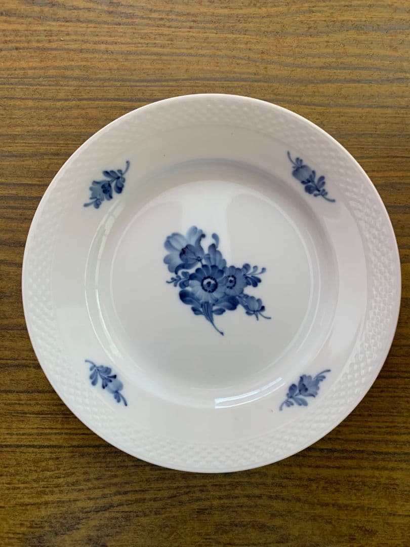 未使用！ロイコペNo8017＋プレートNo8097 6枚 ブルーフラワー廃番品