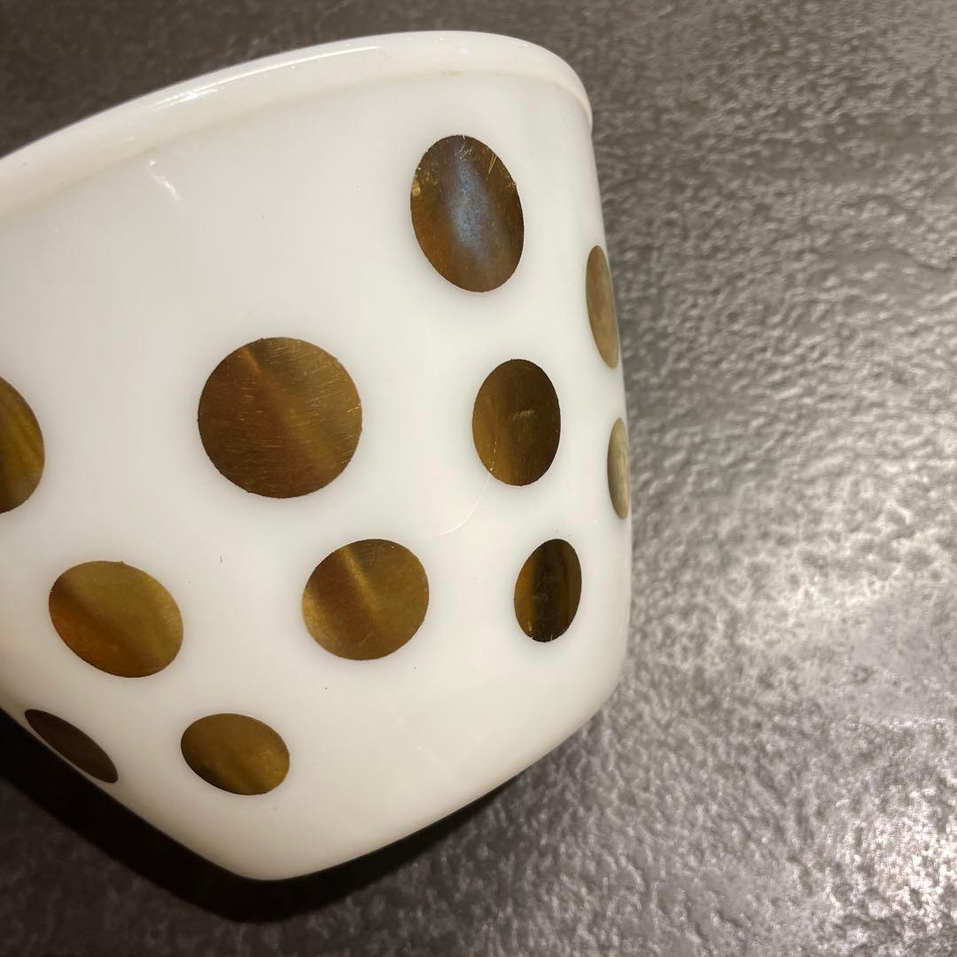 40s 50s Fire king ファイヤーキング ミキシングボウル ゴールド