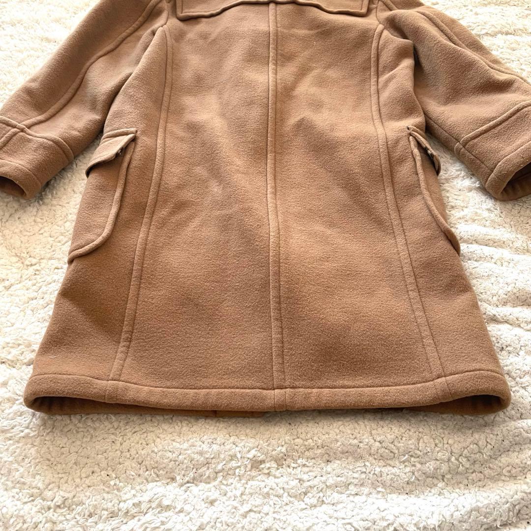 BURBERRY BLUE LABEL チェック ロングダッフルコート キャメル