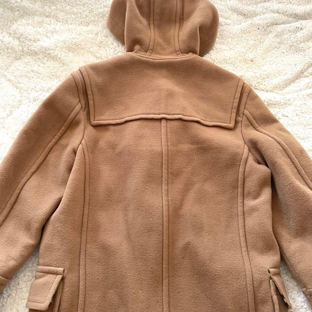 BURBERRY BLUE LABEL チェック ロングダッフルコート キャメル