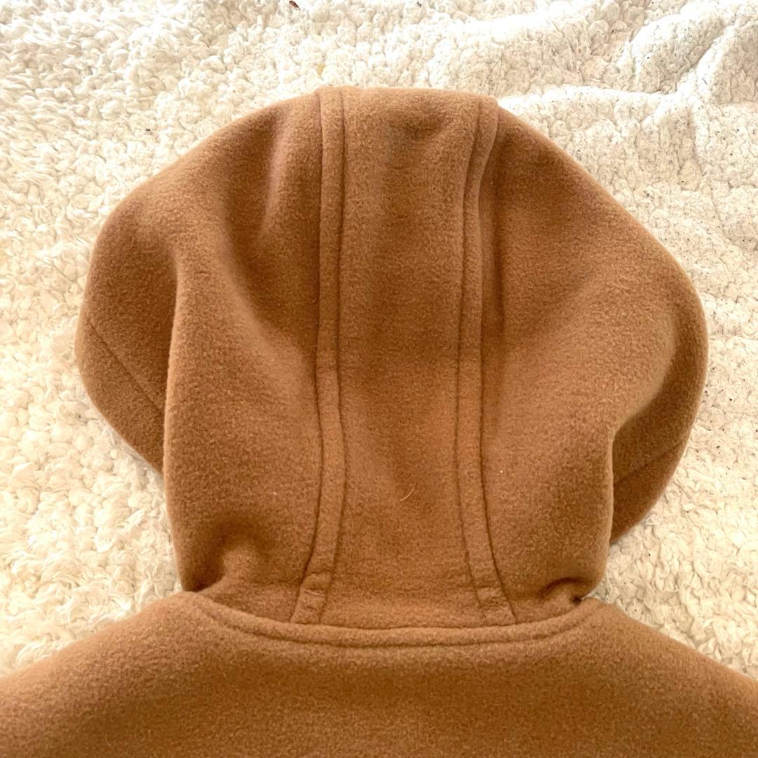 BURBERRY BLUE LABEL チェック ロングダッフルコート キャメル