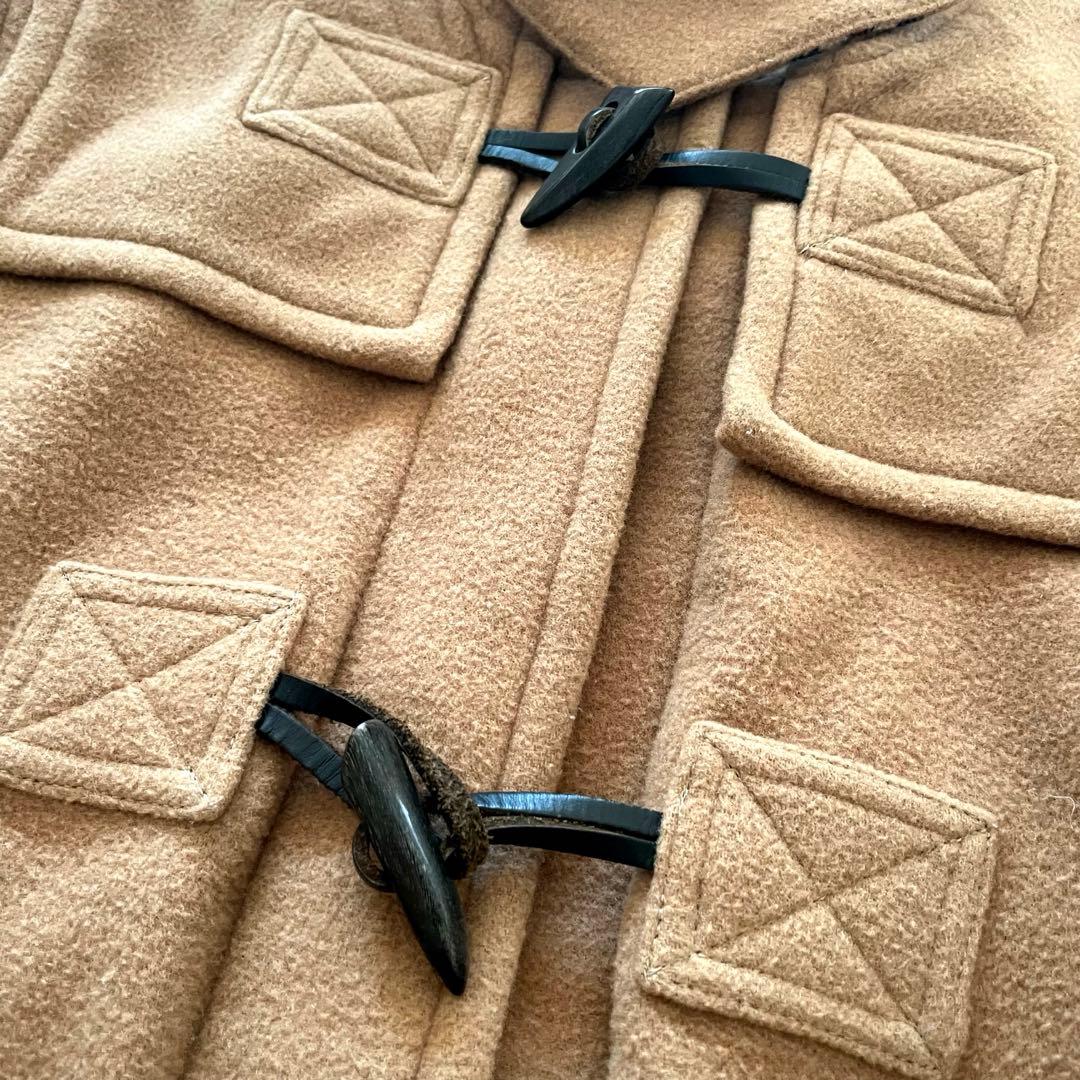 BURBERRY BLUE LABEL チェック ロングダッフルコート キャメル