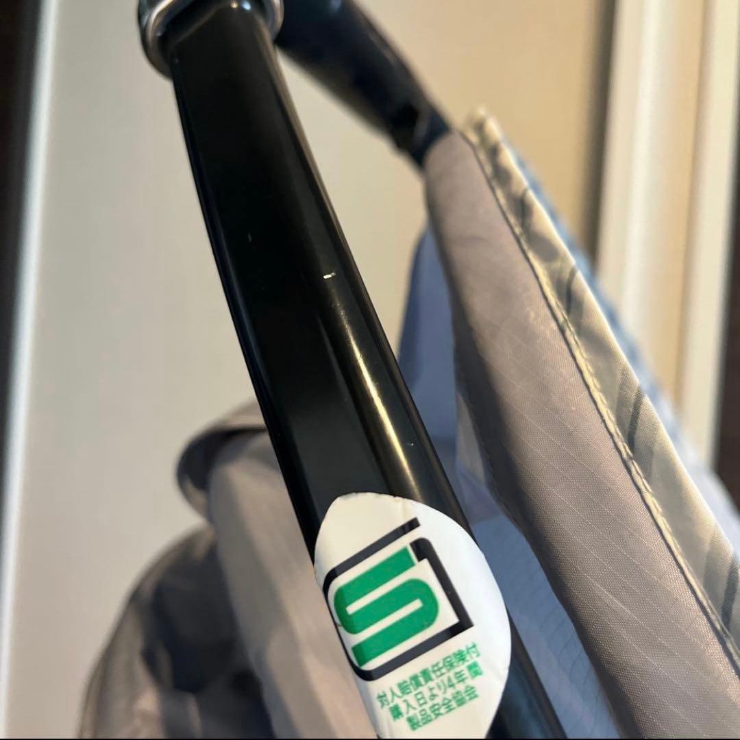 【美品】コンビ スゴカル 4キャス エアー エッグショック HK ライトグレー