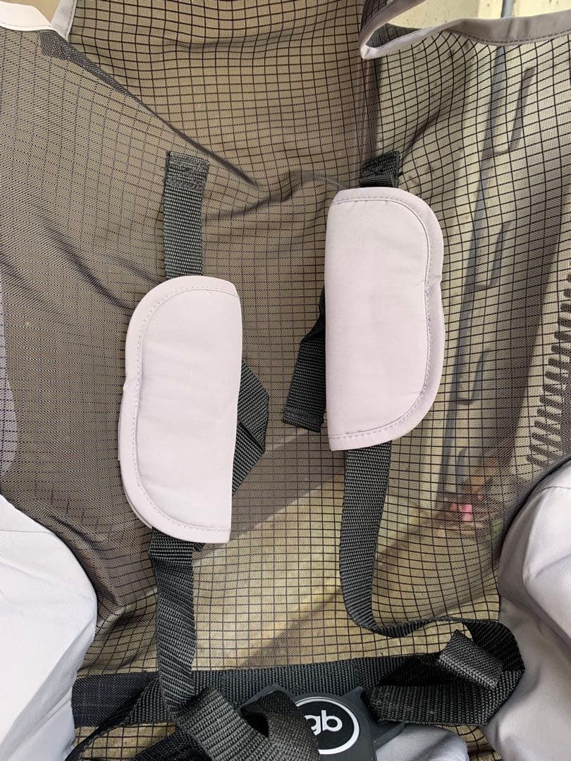 ポキットエアー　折りたたみ式ベビーカー グレー/ブラック　中古品