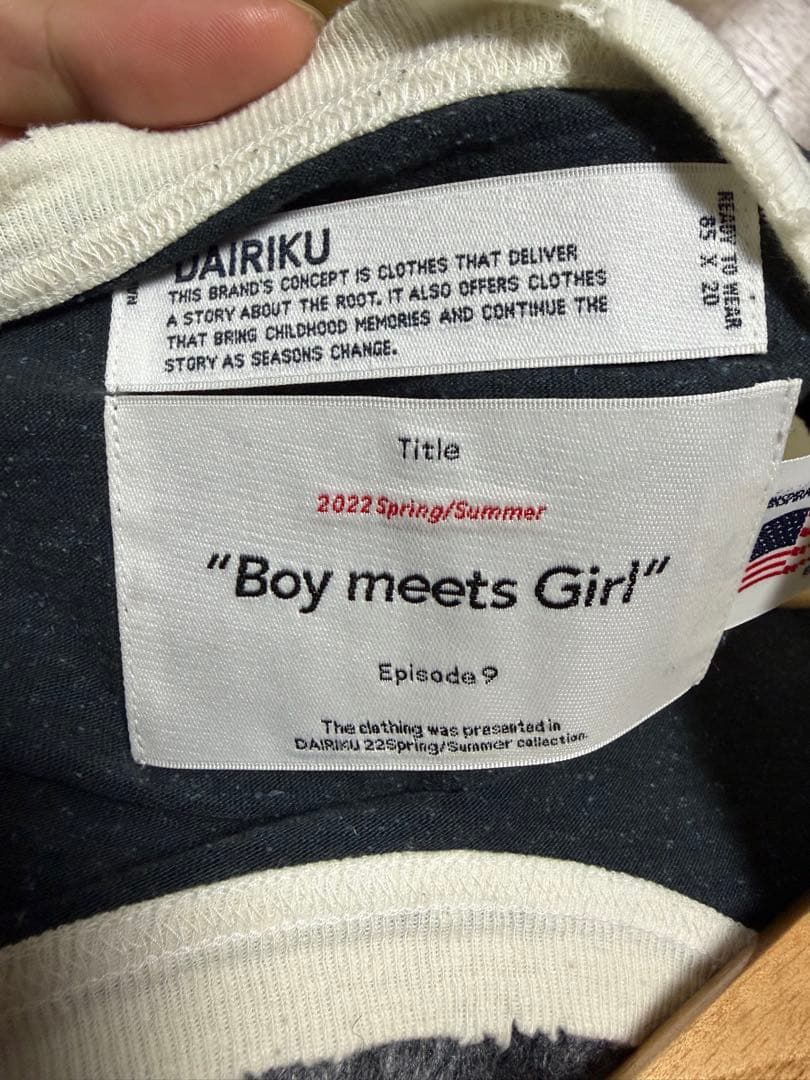 DAIRIKU Boy meets Girl 七分袖カットソー