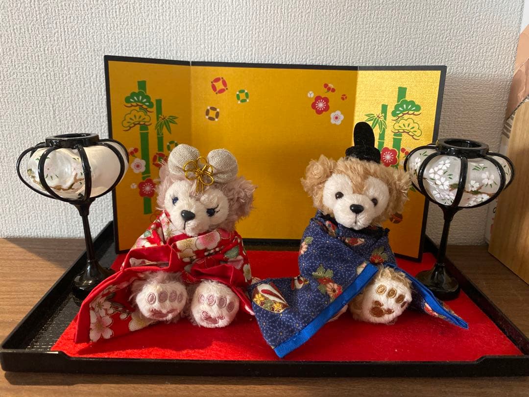 ダッフィー　シェリーメイ　雛人形　ひな祭り　ディズニー