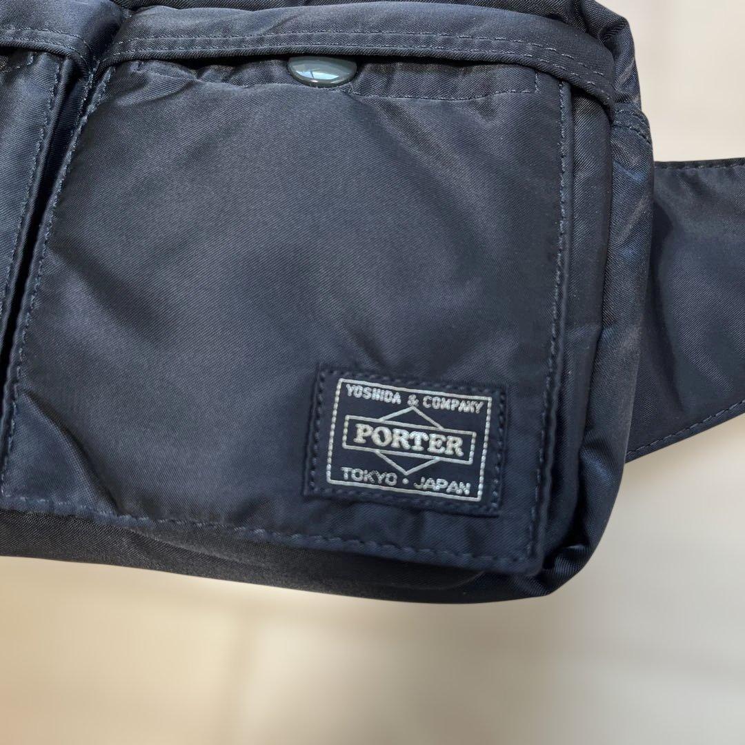 【PORTER】ポーター　タンカー　ボディバッグ　　　ブラック 巾着袋付き