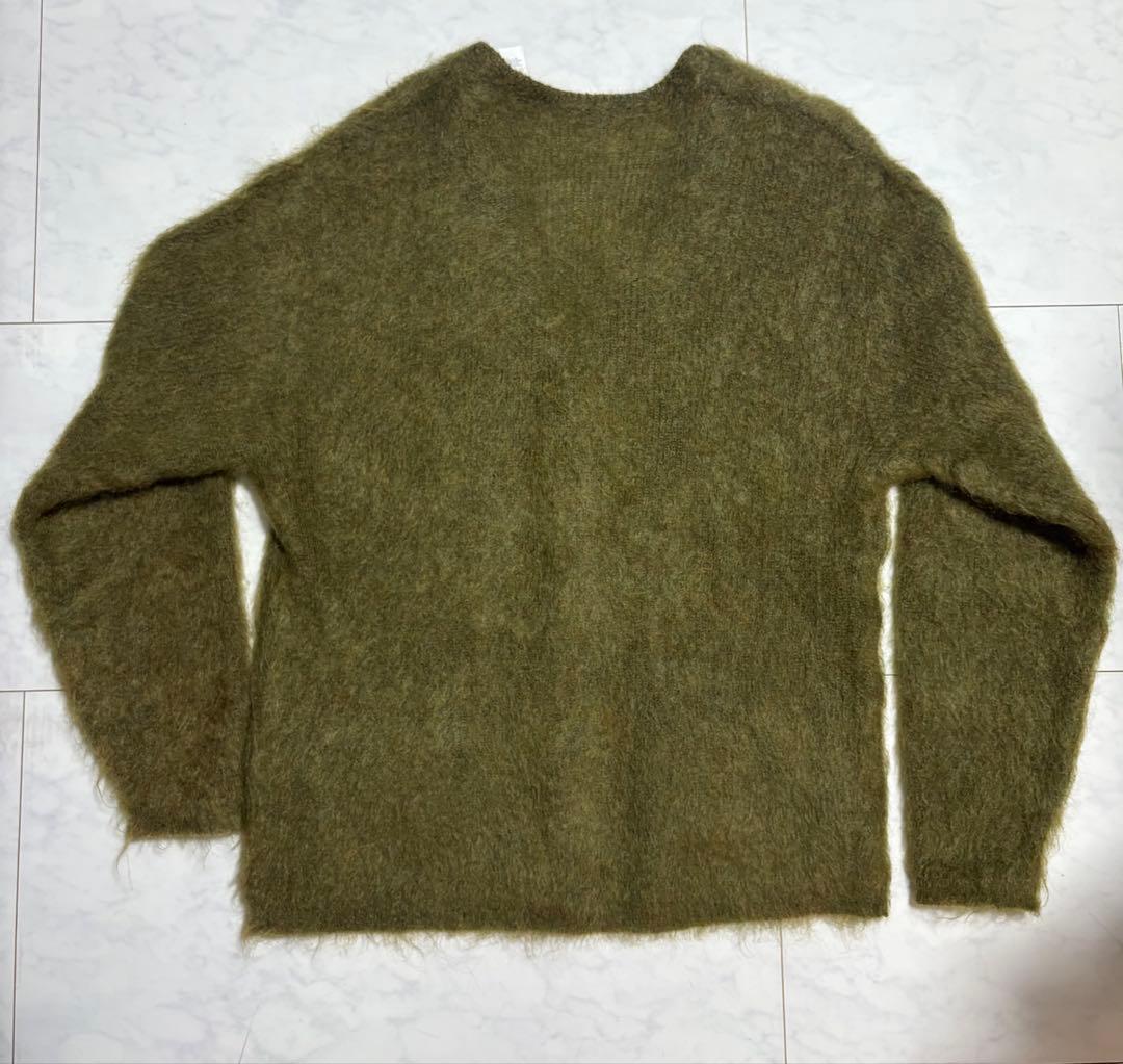 【美品】a.r.p MohairCardiganモヘアカーディガン オリーブ